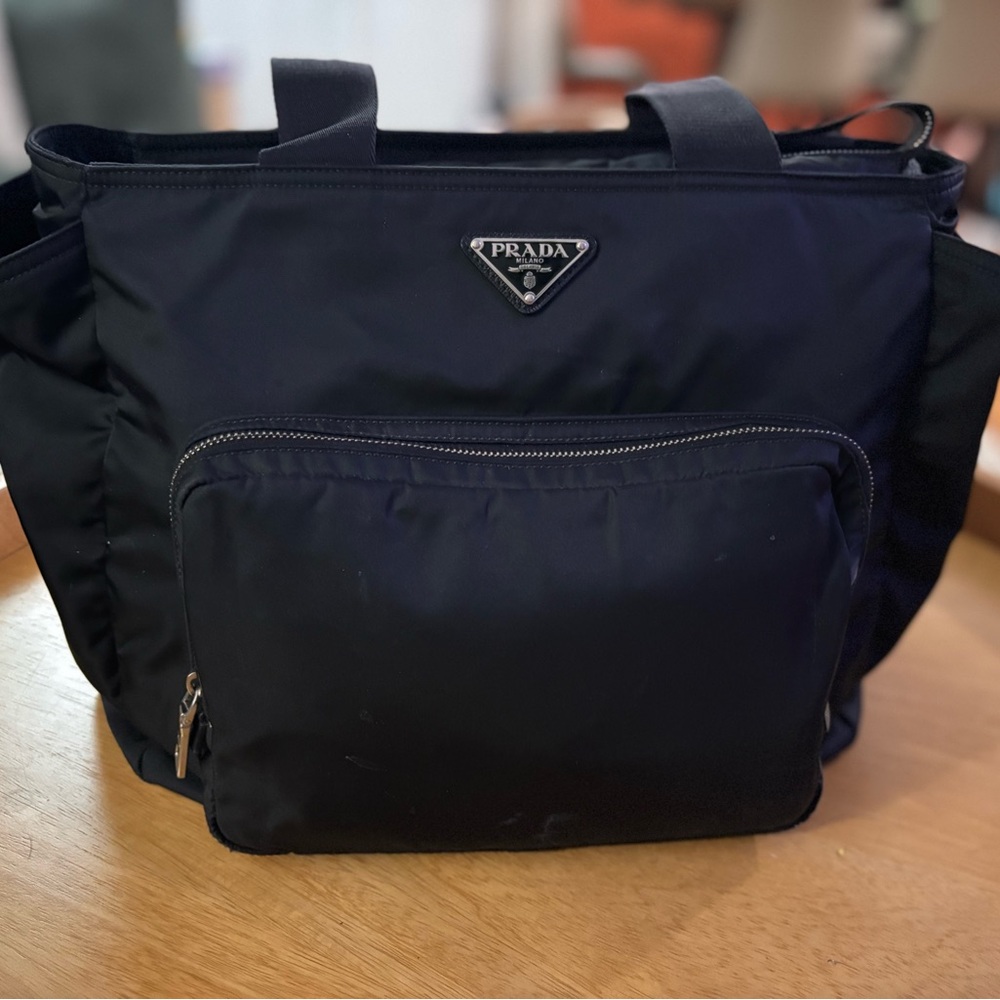 Prada Black Nylon Men's Messenger Bag